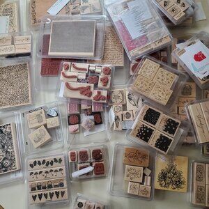Stamp Up! Rubber on Wood. Collections from 1990s - 2000s. Sets and Lots by Theme